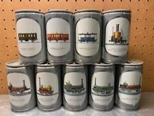 Set of 9 Becker's Pils 330ml beer cans 3rd Train locomotive railroad set Germany picture