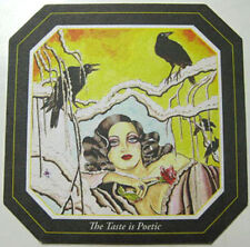 THE RAVEN Beer COASTER, Mat with BIRD & WOMAN, Baltimore, MARYLAND 2010 picture