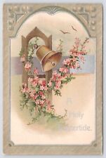 IAPC~733~PM 1908~A Holy Eastertide~Gold Bell Ringing~Pink Flower Vines~Birds Fly picture