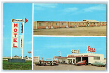 c1950's Edward's Motel Broadview Saskatchewan Canada Vintage Multiview Postcard picture