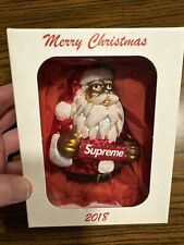 Supreme Christmas Ornament Santa Clause Holding Box Logo FW18 Brand New Unopened picture