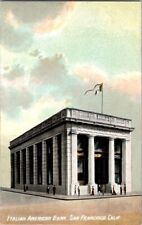 Postcard Italian American Bank San Francisco CA California c.1907-1915     K-022 picture