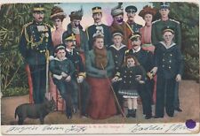 GREECE TURKEY 1903 FAMILY OF S.M.RE GIORGIO II POSTCARD  FROM CONSTANTINOPLE picture