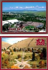 2~4X6 Postcards MT Missoula UNIVERSITY ON MONTANA Grizzly Football Game & Campus picture