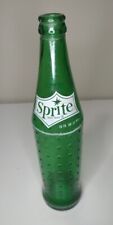 Vintage Sprite 16 Oz Green Glass Dimple Bottle Antique picture