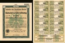 Anleihe des Deutfchen Reichs Schuldverfchreibung - 10,000 German Mark Bond (Unca picture
