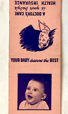 MILWAUKEE, WIS 1940’S DY-DEE WASH DIAPER SERVICE, W. HOPKINS ST. MATCHBOOK COVER picture