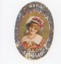1880's Enoch Morgan Sapolio Die-Cut Lady Victorian Trade Card P138 picture