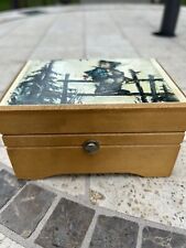 Vintage Thorens Wooden Music Box Lara’s Theme Swiss Movement Switzerland picture