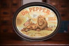 Dr Pepper Vintage 1979 Lion Tin Serving Tray Metal King Of Beverages Soda Pop picture