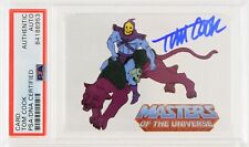 2019 Tom Cook Masters of the Universe Skeletor Signed Animation Cell Card (PSA) picture