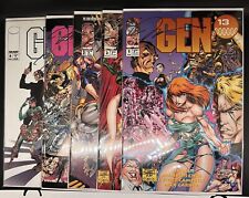 🔥🔥Gen 13 Vol 1 1994 Mini Series Signed By Jim Lee #1-5 Image  Campbell, Choi🔥 picture