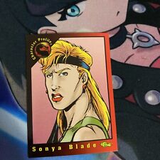 1994 Classic Mortal Kombat Character Profile Sonya Blade #8 picture