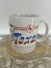 Texas The Lone Star State Facts Souvenir Mug Cup with Map of Texas Major Cities picture