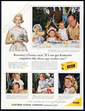 1959 Rosemary Clooney Jose Ferrer Miguel Ferrer photo Kodak vintage print ad picture