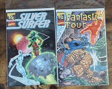 wizzard 1/2 comics lot 2 books coa silver surfer and fantastic four picture