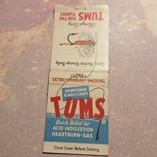 VINTAGE TUMS MATCH BOOK COVER ADD picture
