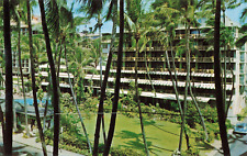 Honolulu HI, Waikiki Beach, The Edgewater Hotel, Coconut Grove, Vintage Postcard picture