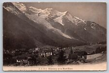Chamonix Et Le Mont Blanc France Postcard French Alps Mountain picture
