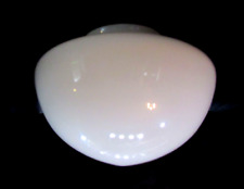 Antique 1930's White Glass Schoolhouse Ceiling Light Replacement 7
