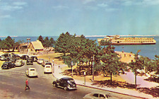 Postcard Plymouth, MA: Aerial View of Pilgrim House, Plymouth Harbor, Cole Hill picture