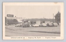 Gregg's Drive In Highway 99 South Eugene OR 1940's Cars VINTAGE POSTCARD 1471 picture