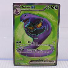 A7 Pokémon Card TCG SV 151 Arbok ex Ultra Rare 185/165 picture
