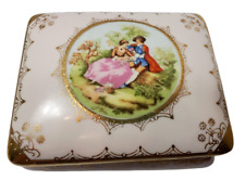 Fragonard Love Story Courting Couple 3 Pc Vanity Jewelry Trinket Set by J. Moire picture