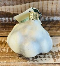 NWT Vintage 2002 Christborn Blown Glass Garlic Christmas Ornament Germany picture
