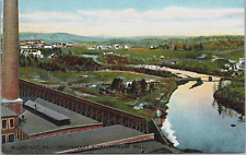 Postcard Millinocket Maine Aerial View Millinocket Stream From Mill picture