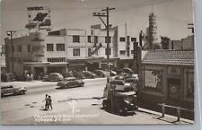 RPPC Postcard Importante Casa Comercial Tijuana Mexico Vintage Cars  picture