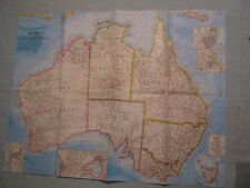 VINTAGE AUSTRALIA MAP National Geographic September 1963  picture