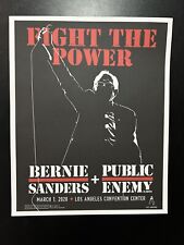 Bernie Sanders x Public Enemy 2020 LA Campaign Fight The Power Poster BRAND NEW picture