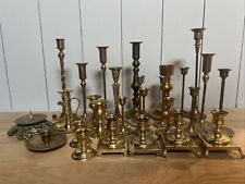 Vintage Brass Candlestick Tall Various Candle Holder Wedding Decor Party Lot 27 picture