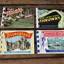 Vintage Souvenir Mini Postcard Kodachrome Lot - Florida, Disneyland, L.A., N.Y picture