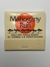 VINTAGE RARE MAHOGANY RUN GOLF ST. THOMAS U.S. VIRGIN ISLANDS OLD MATCHBOOK  picture