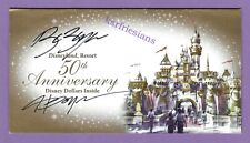 2005 DISNEYLAND 50th Disney Dollar Envelope SIGNED CHARLES BOYER Autographed picture