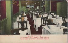 Bergmann's Interior Ladies' Dining Room, Liberty Street, New York Postcard picture