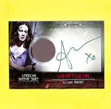 2015 Breygent American Horror Story Sarah Paulson Auto Autograph Wardrobe Card picture