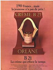 1968 ADVERTISING ADVERTISEMENT 104 ORLANE B21 the cream that erases time picture