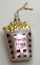 French Fries Ornament Glass 3.5” Kurt Adler picture