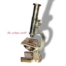 Nautical Heavy Brass Microscope 7 Inches Students Brass Microscope Gift Items picture