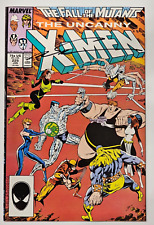 UNCANNY X-MEN#225 NM SIGNED BY MARC SILVESTRI FALL OF THE MUTANTS MARVEL 1987 picture