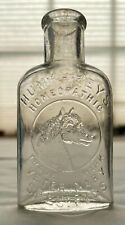 Antique 1890s HUMPHRIES VETERINARY Specific Bottle Horse Hand Blown Pictorial picture
