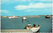 Postcard - Harbor at Seabrook, New Hampshire NH - Fishing Boats ca. 1960s (M2j) picture
