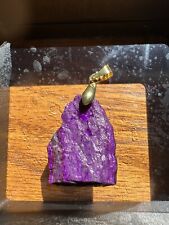 3.6g Top Quality Rare Top Natural Purple Sugilite Rough Stone Pendant  Crystal picture
