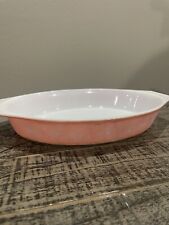 Vintage Pyrex Pink Daisy Oval Casserole Dish VERY NICE RARE READ picture