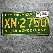 1959 1961 Michigan License Plate XN-2750 picture