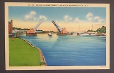 Bridge across Pasquotank River in Elizabeth City, NC Unposted Postcard picture