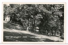 RPPC - 1946 - Scene at WILLERUP PARK, Lake Ripley WI Postcard picture
